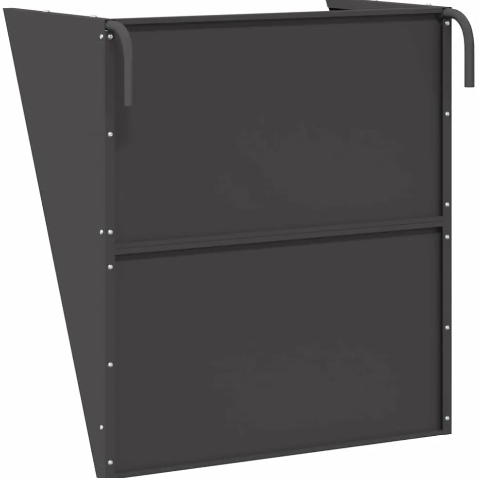 vidaXL Hangend Hooi Feeder Zwart 61 x 33 x 66 cm 5 kg