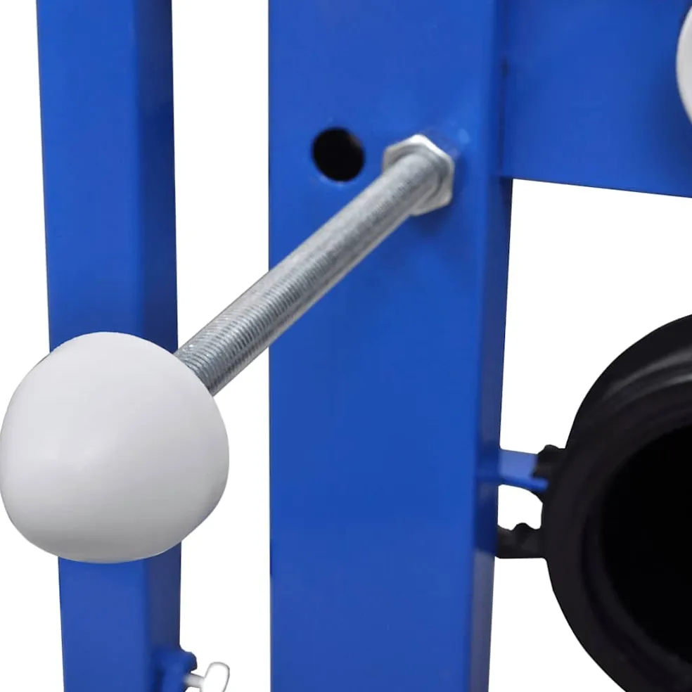 vidaXL Hangend toilet met verborgen stortbak keramiek wit