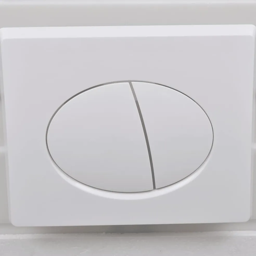 vidaXL Hangend toilet met verborgen stortbak keramiek wit