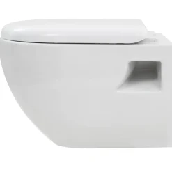 vidaXL Hangend toilet met verborgen stortbak keramiek wit