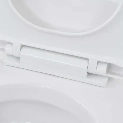 vidaXL Hangend toilet met verborgen stortbak keramiek wit
