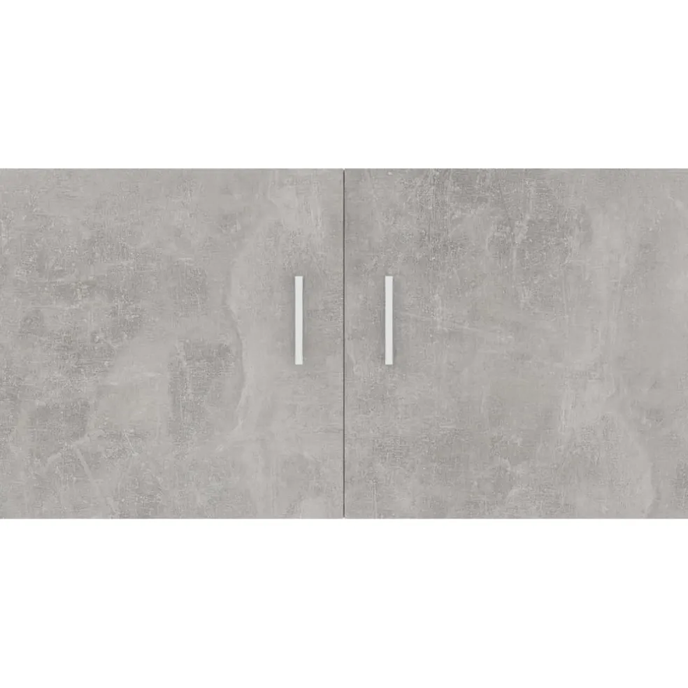 vidaXL Hangkast 80x39x40 cm bewerkt hout betongrijs