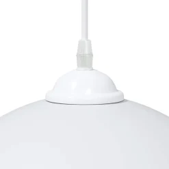 vidaXL Hanglampen 2 st In hoogte verstelbaar E27 30 cm metaal wit