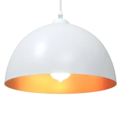 vidaXL Hanglampen 2 st In hoogte verstelbaar E27 30 cm metaal wit