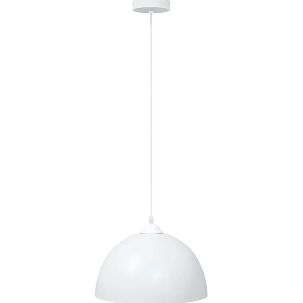 vidaXL Hanglampen 2 st In hoogte verstelbaar E27 30 cm metaal wit