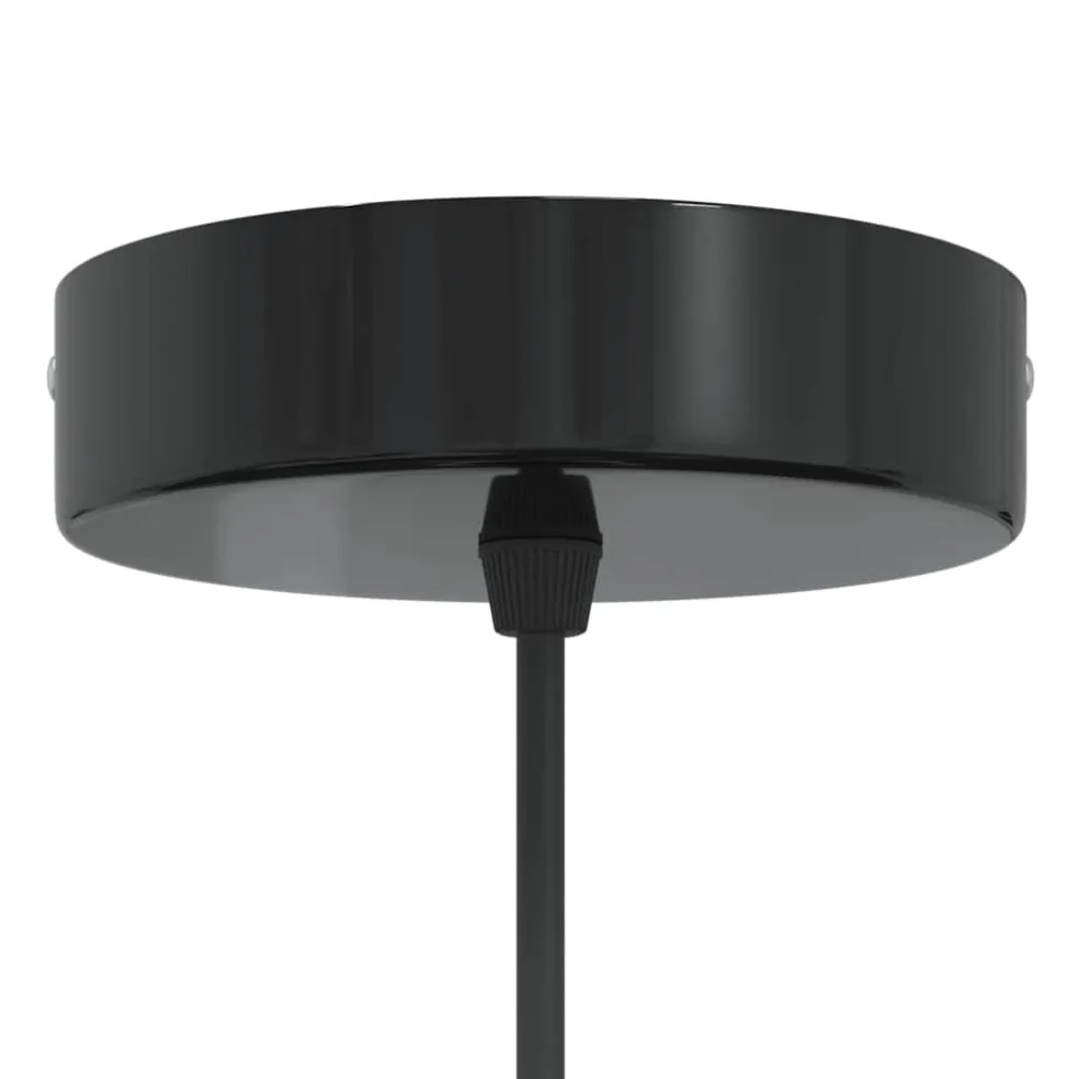 vidaXL Hanglampen 2 st In hoogte verstelbaar E27 30 cm metaal zwart