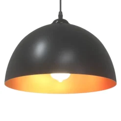 vidaXL Hanglampen 2 st In hoogte verstelbaar E27 30 cm metaal zwart