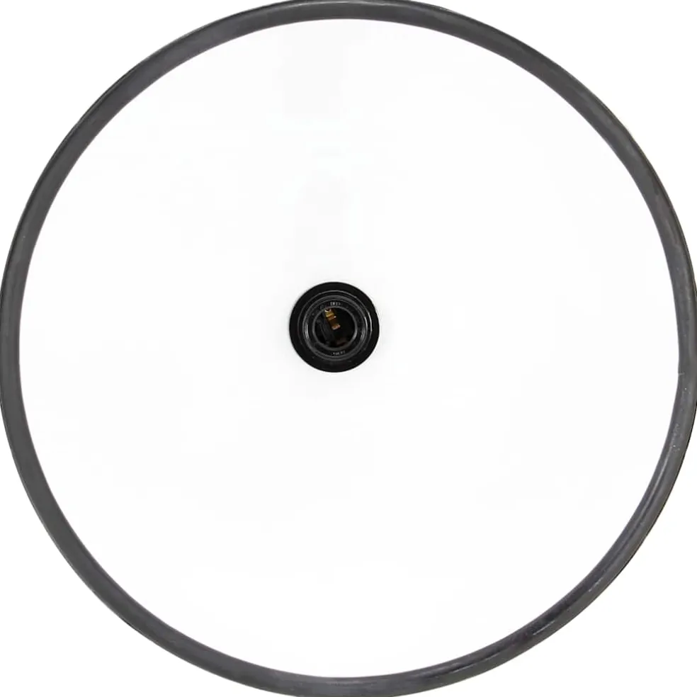 vidaXL Hanglamp industrieel rond 25 W E27 40 cm zwart
