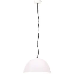 vidaXL Hanglamp industrieel vintage rond 25 W E27 41 cm wit