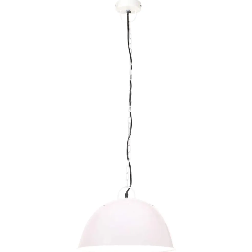 vidaXL Hanglamp industrieel vintage rond 25 W E27 41 cm wit