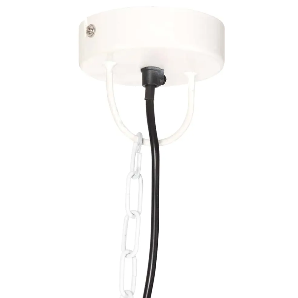 vidaXL Hanglamp industrieel vintage rond 25 W E27 41 cm wit