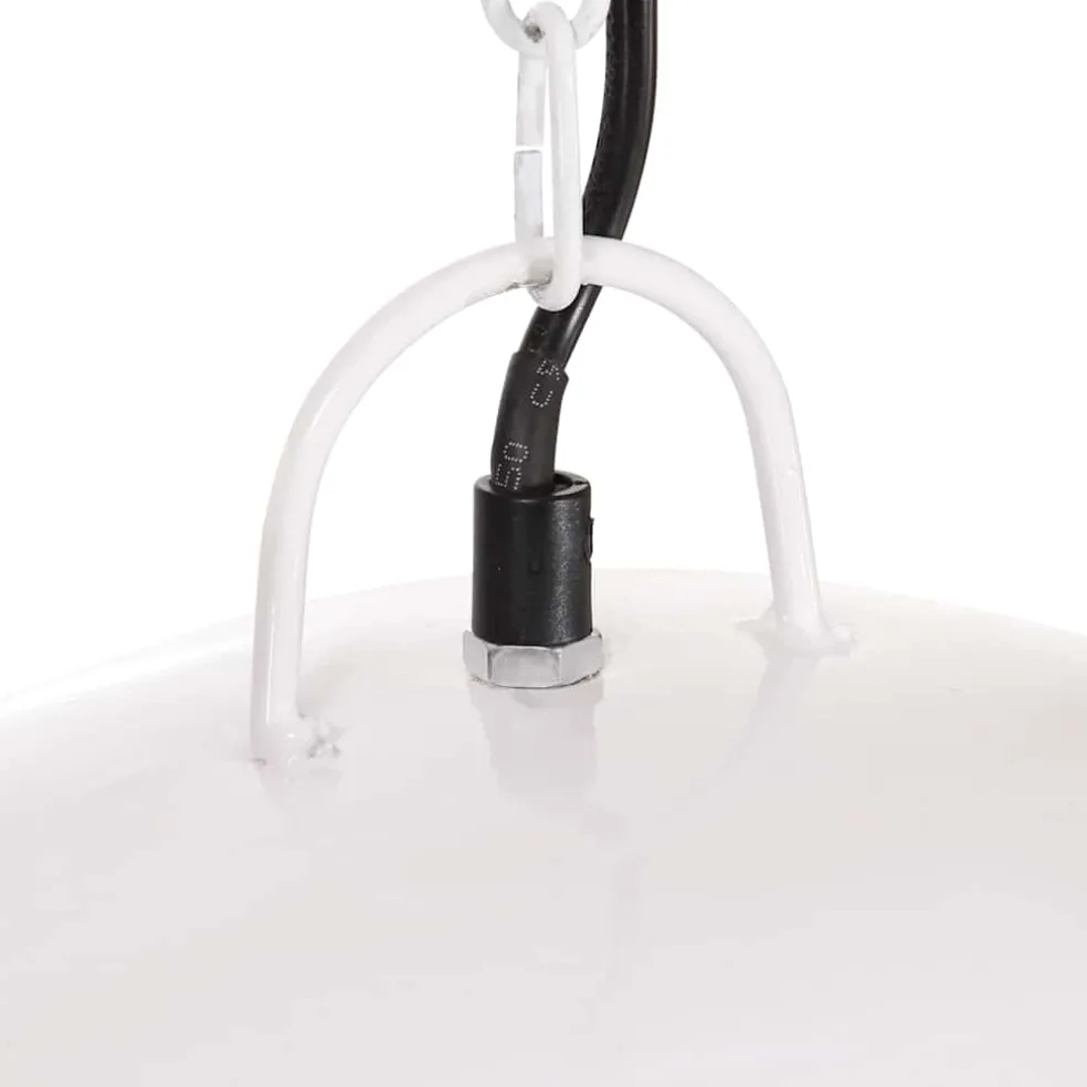 vidaXL Hanglamp industrieel vintage rond 25 W E27 41 cm wit