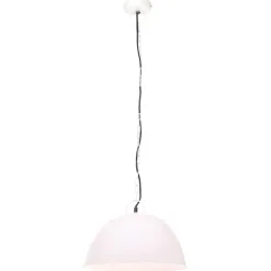 vidaXL Hanglamp industrieel vintage rond 25 W E27 41 cm wit