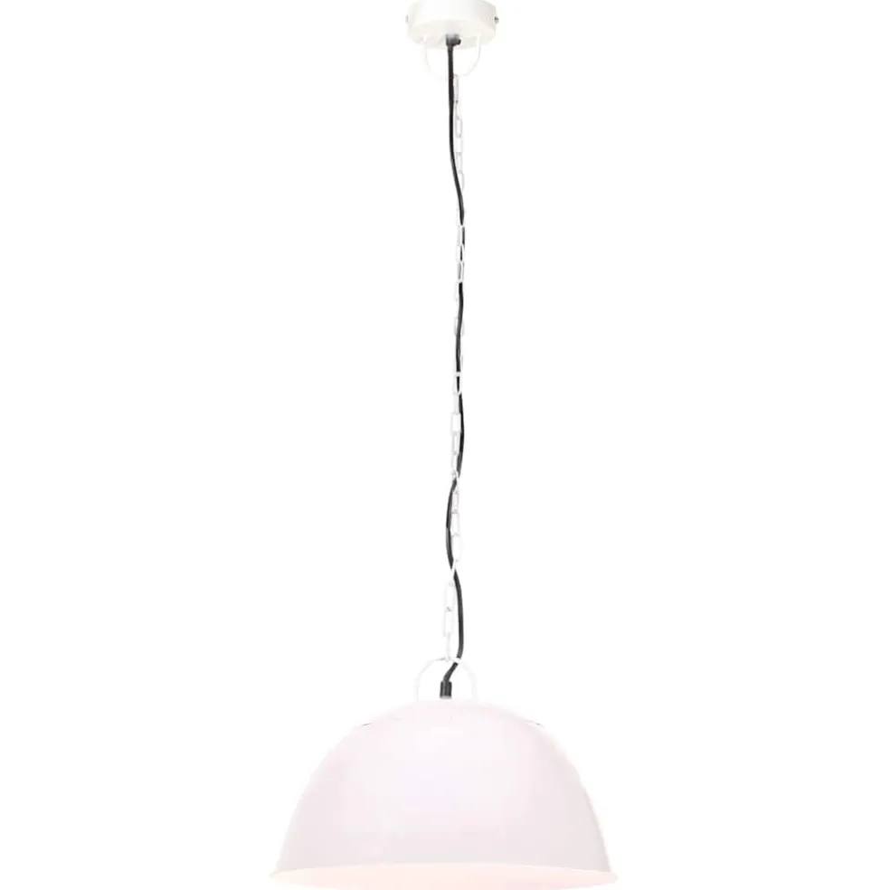 vidaXL Hanglamp industrieel vintage rond 25 W E27 41 cm wit