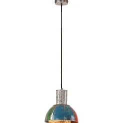 vidaXL Hanglamp industrieel rond 25 W E27 28,5 cm meerkleurig
