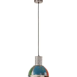 vidaXL Hanglamp industrieel rond 25 W E27 28,5 cm meerkleurig