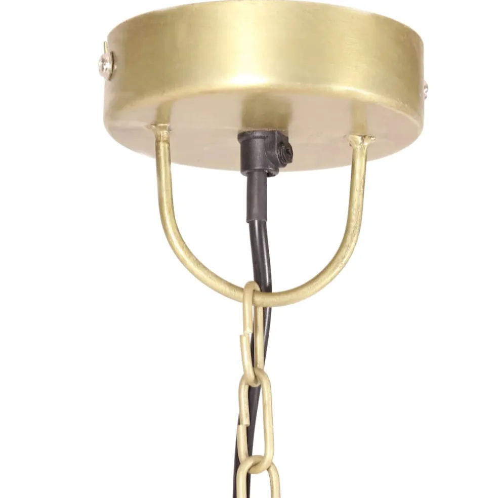 vidaXL Hanglamp industrieel rond 25 W E27 42 cm messingkleurig