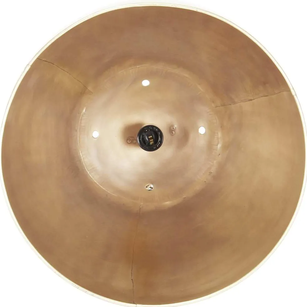 vidaXL Hanglamp industrieel rond 25 W E27 42 cm messingkleurig
