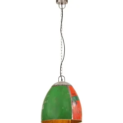 vidaXL Hanglamp industrieel rond 25 W E27 42 cm meerkleurig