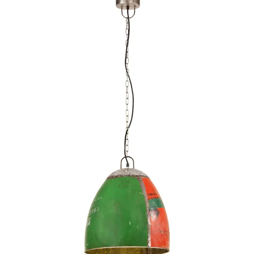 vidaXL Hanglamp industrieel rond 25 W E27 42 cm meerkleurig