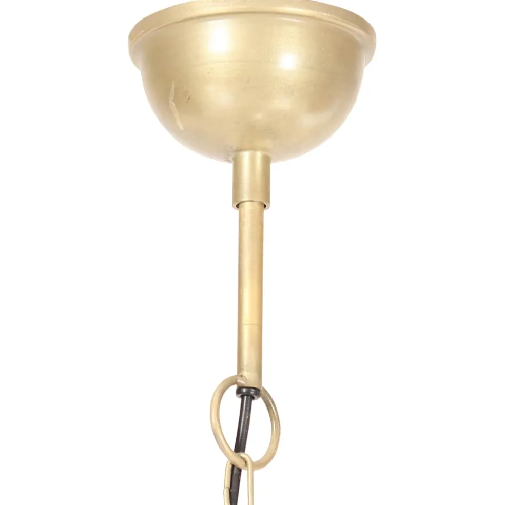 vidaXL Hanglamp industrieel rond 25 W E27 40 cm messingkleurig