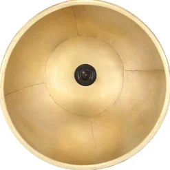 vidaXL Hanglamp industrieel rond 25 W E27 40 cm messingkleurig