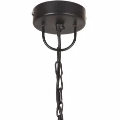 vidaXL Hanglamp industrieel vintage rond 25 W E27 41 cm zwart