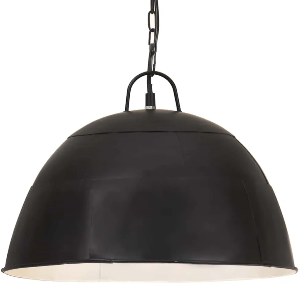 vidaXL Hanglamp industrieel vintage rond 25 W E27 41 cm zwart