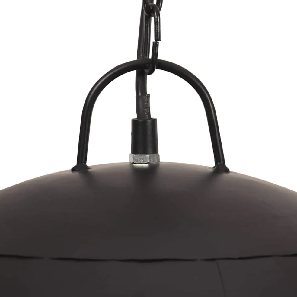 vidaXL Hanglamp industrieel vintage rond 25 W E27 41 cm zwart