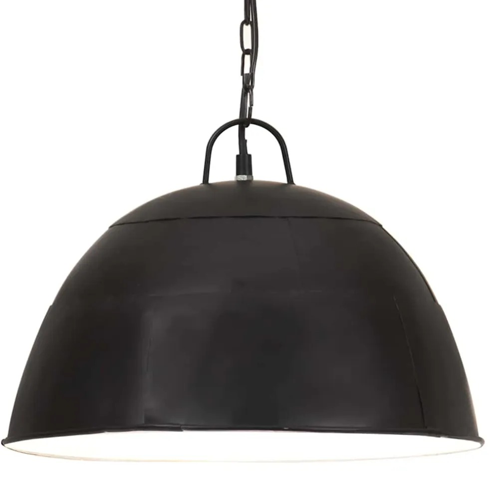 vidaXL Hanglamp industrieel vintage rond 25 W E27 41 cm zwart