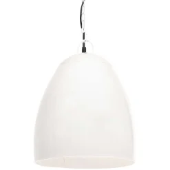 vidaXL Hanglamp industrieel rond 25 W E27 42 cm wit