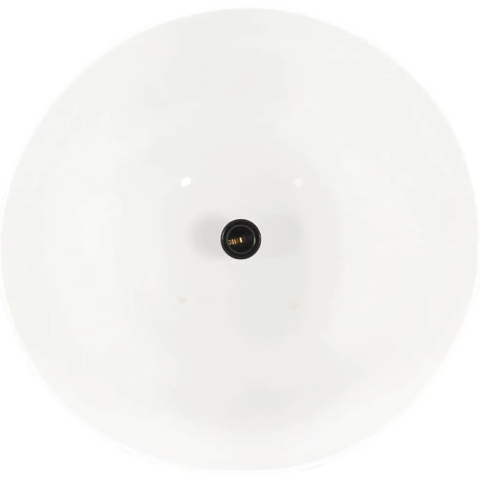 vidaXL Hanglamp industrieel rond 25 W E27 42 cm wit