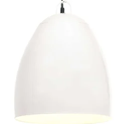 vidaXL Hanglamp industrieel rond 25 W E27 42 cm wit
