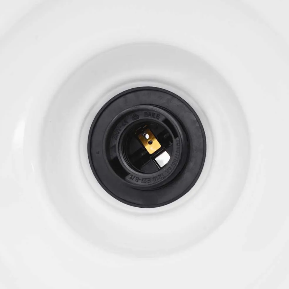 vidaXL Hanglamp in hoogte verstelbaar E27 Ø31 cm metaal glanzend wit
