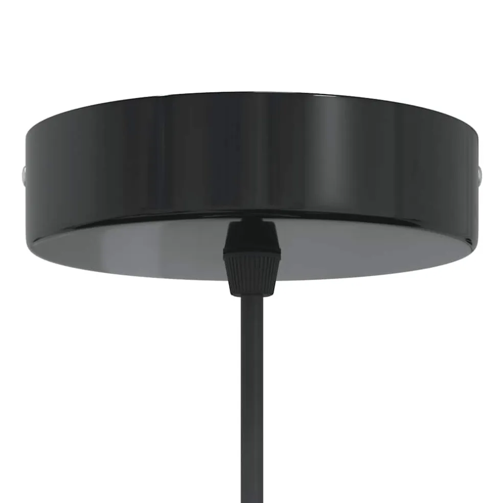 vidaXL Hanglamp in hoogte verstelbaar E27 Ø22cm metaal glanzend oranje