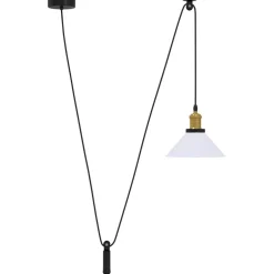 vidaXL Hanglamp in hoogte verstelbaar E27 Ø22 cm metaal glanzend wit