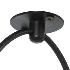vidaXL Hanglamp met 3 lamphouders E27 metaal zwart
