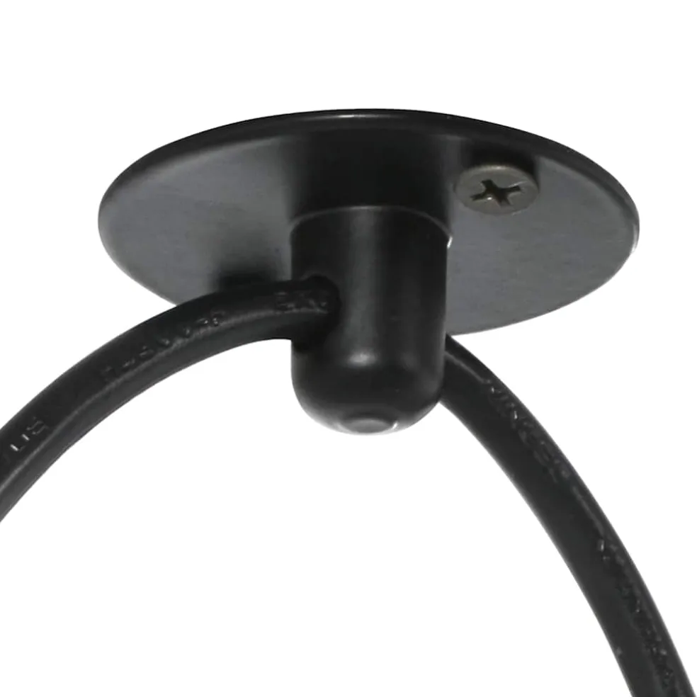 vidaXL Hanglamp met 3 lamphouders E27 metaal zwart