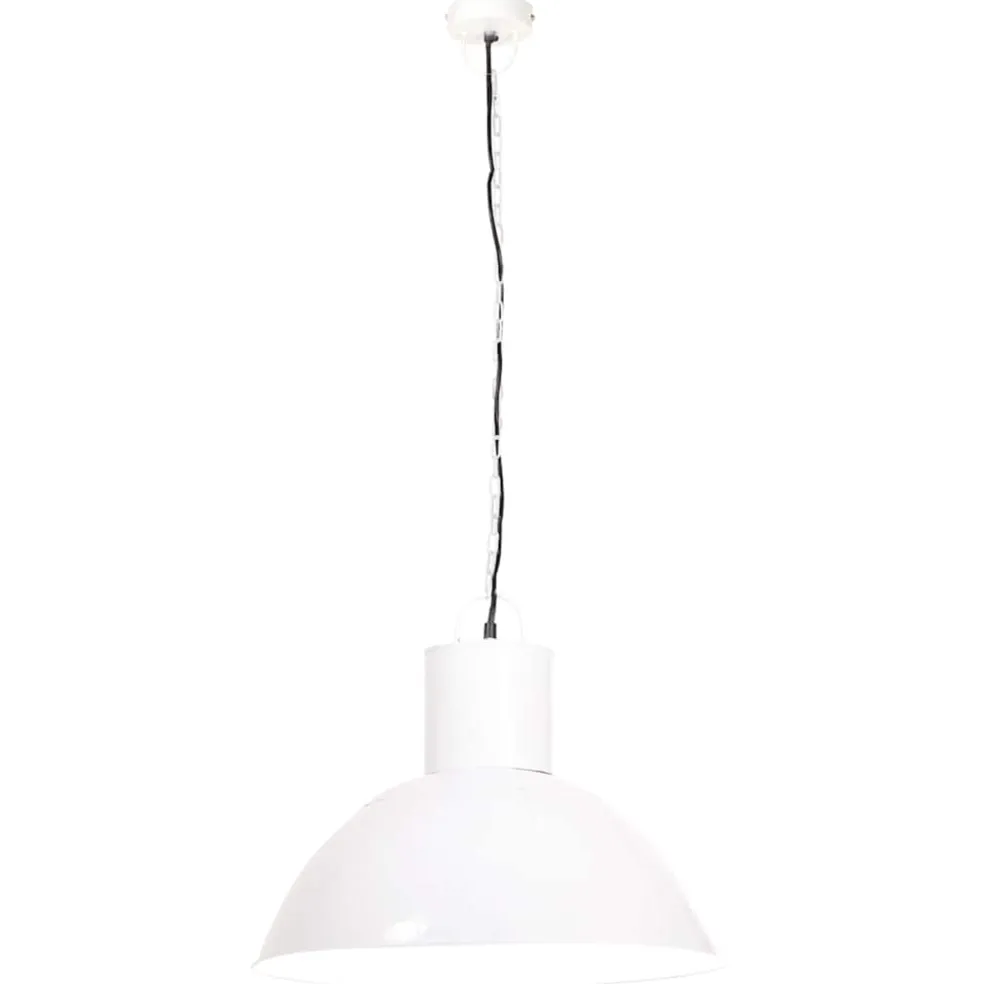 vidaXL Hanglamp rond 25 W E27 48 cm wit