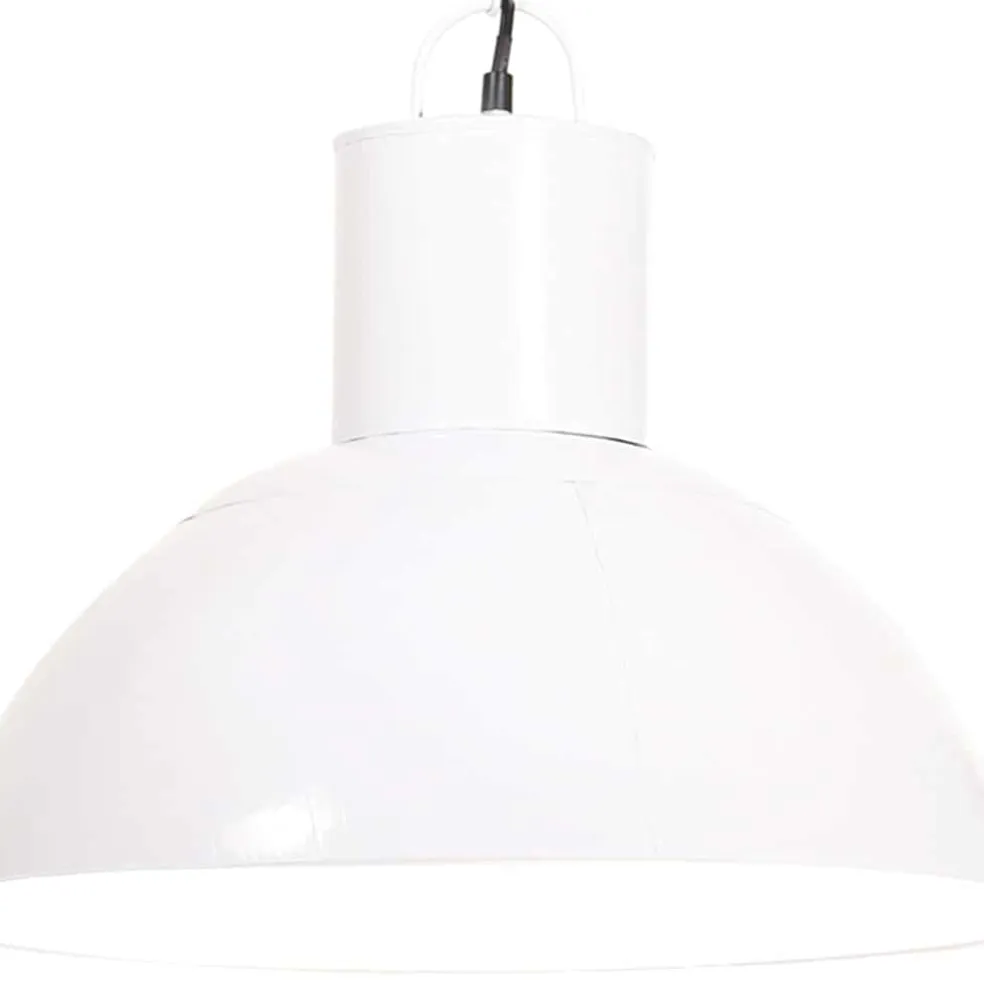 vidaXL Hanglamp rond 25 W E27 48 cm wit