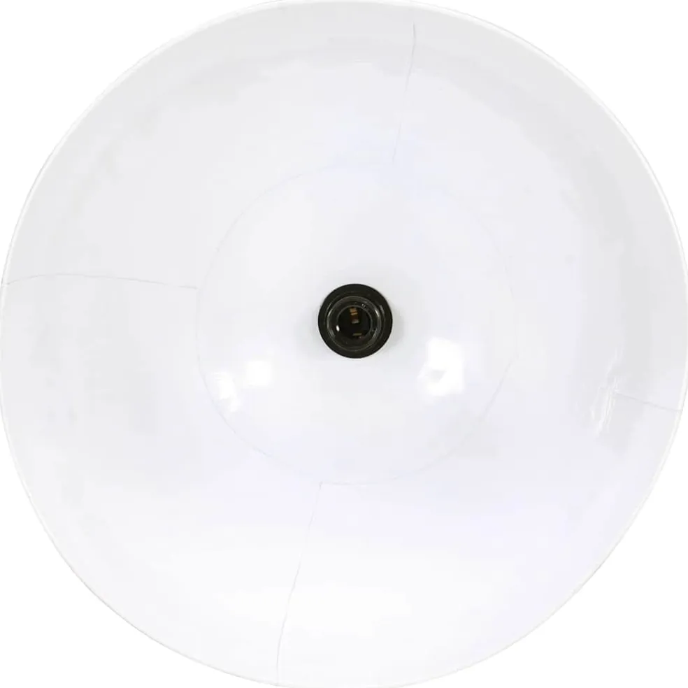 vidaXL Hanglamp rond 25 W E27 48 cm wit