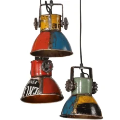 vidaXL Hanglamp 25 W E27 30x30x100 cm meerkleurig