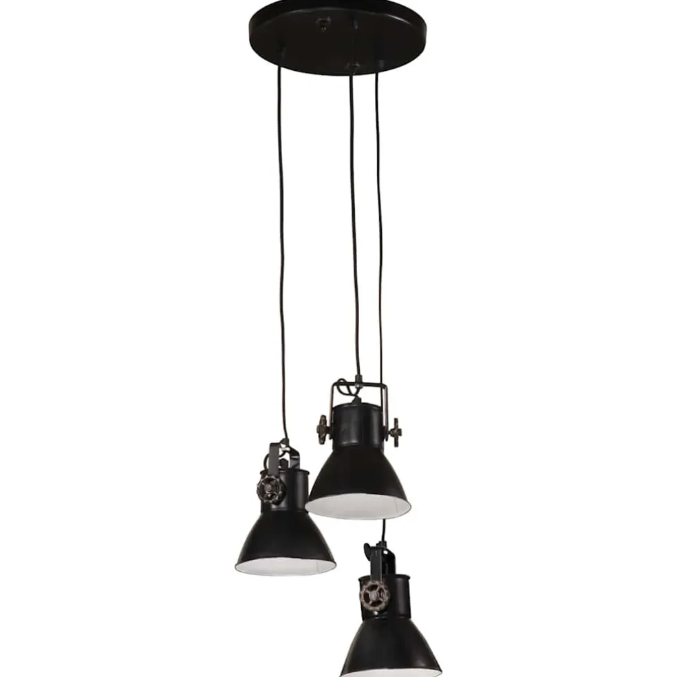 vidaXL Hanglamp 25 W E27 30x30x100 cm zwart