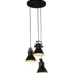 vidaXL Hanglamp 25 W E27 30x30x100 cm zwart