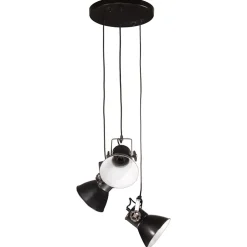 vidaXL Hanglamp 25 W E27 30x30x100 cm zwart