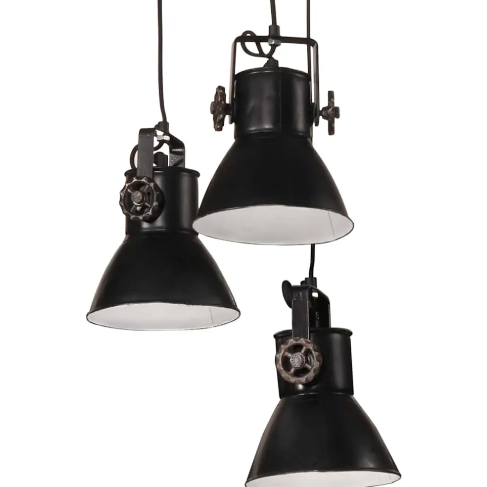 vidaXL Hanglamp 25 W E27 30x30x100 cm zwart