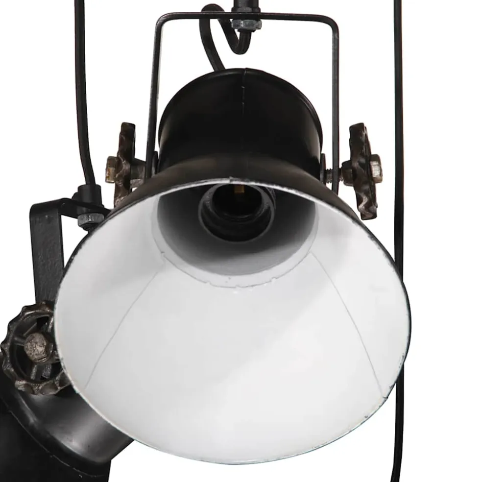 vidaXL Hanglamp 25 W E27 30x30x100 cm zwart
