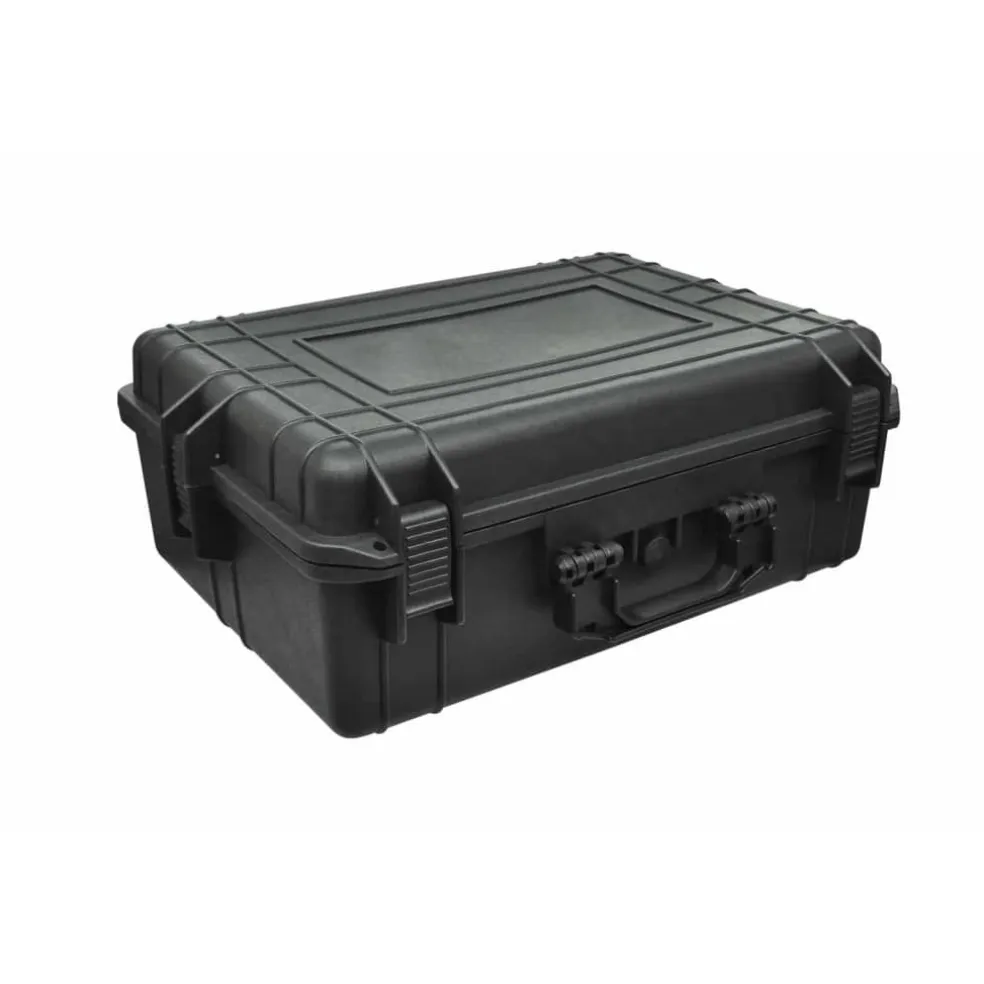 vidaXL Hardcase transportkoffer met schuimvulling zwart