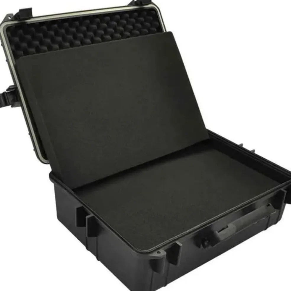 vidaXL Hardcase transportkoffer met schuimvulling zwart