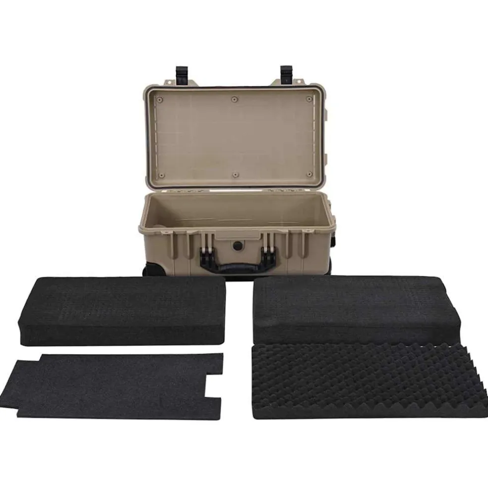 vidaXL Harde bagagekoffer Zand 56 x 35 x 23 cm Polypropyleen en ABS